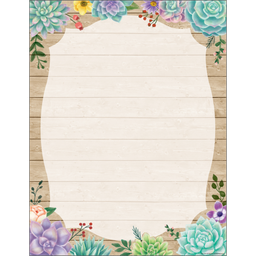 [TCR7971] Rustic Bloom Blank Lined Chart(17''x22'') (43cmx56cm)