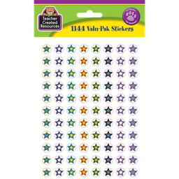[TCR5364] FANCY STARS Mini Stickers Valu-Pak 1144/pkg (0.375"-1cm)