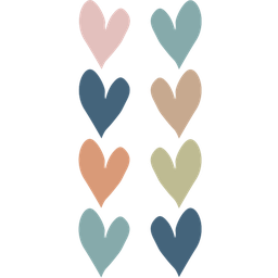 [TCR7140] EVERYONE IS WELCOME HEARTS Mini Stickers 378/pkg (0.5''-1.2cm)