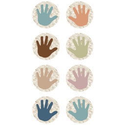 [TCR7162] EVERYONE IS WELCOME HELPING HANDS Mini Stickers 378/pkg (0.5''-1.2cm)