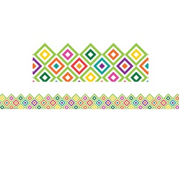 [EU845628] SHARP BUNCH DIAMOND EXTRA-WIDE  Border 37' x 3.25"  (11.25m x 8.25cm)