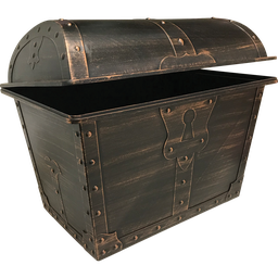 [TCR8759] TREASURE CHEST (Plastic) 9.5"x13"x10.25" (24cm x 33cm x 26.6cm)