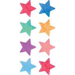 [TCR8897] WATERCOLOR Stars Mini Stickers (378/pkg)(0.5''-1.2cm)