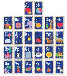 [CD106059] ALPHABET MINI POSTERS SET (26pcs)(5.5''x8.5'')(14cmx21.5cm)