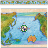 [EP63304] World Continents Straight Border Trim 39''x3''(11.8cmx7.6cm)(12pcs)