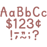 [TCR6692] Deep Rose 4" Modern Classic Letters Combo Pack (257pcs)