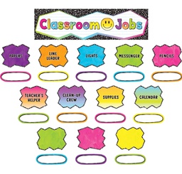 [TCR6925] Brights 4Ever Classroom Jobs Mini BB Set  21"x6"(53.3cmx15.3cm) (49pcs)