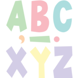 [TCR70105] Pastel Pop (7"-17.7cm) Fun Font Letters (120pcs)