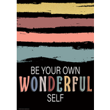 [TCR7486] Be Your Own Wonderful Self Positive Poster (13.3''x19'')(33.7cmx48cm)
