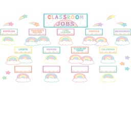[TCR8416] Pastel Pop Classroom Jobs Mini BB Set 12''x5.1''(30.4cmx12.9cm)(68pcs)