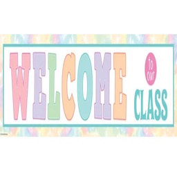 [TCR8445] Pastel Pop Welcome! to Our Class Banner (39''x8'') (99cmx20.3cm) (1pc)