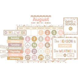 [TCR7201] Terrazzo Tones Calendar Bulletin Board Set (115pcs)
