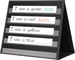 [TCR20374] Black Desktop Pocket Chart (15.5"x12"x7.5")(39.3cmx30.4cmx19cm)