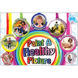 [ASH91102] PAINT A HEALTHY PICTURE CHART(13''x19'')(33cmx48.2cm)