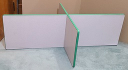 [TCC-CARREL] Jonticraft Study Carrel Gray/Green [Fits (30"x48")(76cmx122cm)Table] Slightly damaged