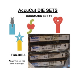 [TCC-DIE-SET-6] ACCUCUT  DIE SET (6) BOOKMARK SET (4 DIES)