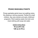 PRANG WASHABLE PAINT 16oz(473.17ml) BLACK