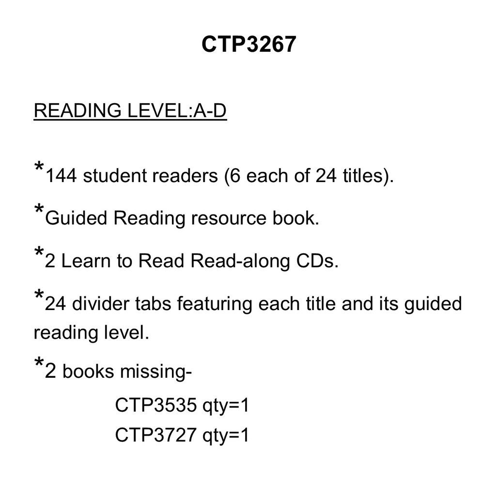 Best of Learn to Read: Set 1 (2 books missing)(GRL-A-D)