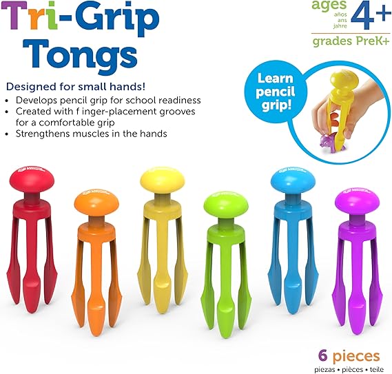 TRI--GRIP TONGS (SET OF 6)