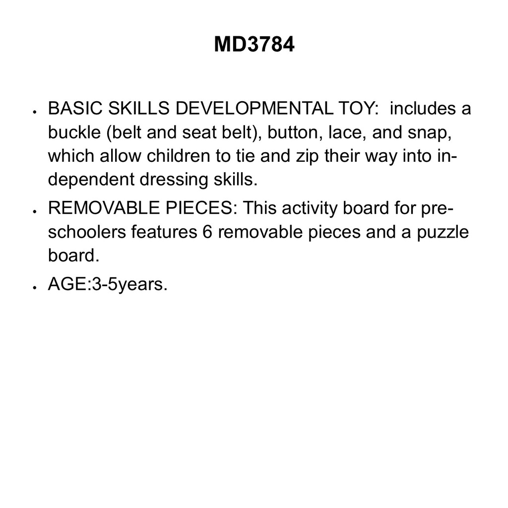 Basic Skills Board Wooden Toys