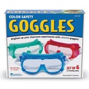 Color Safety Goggles, Set of 6