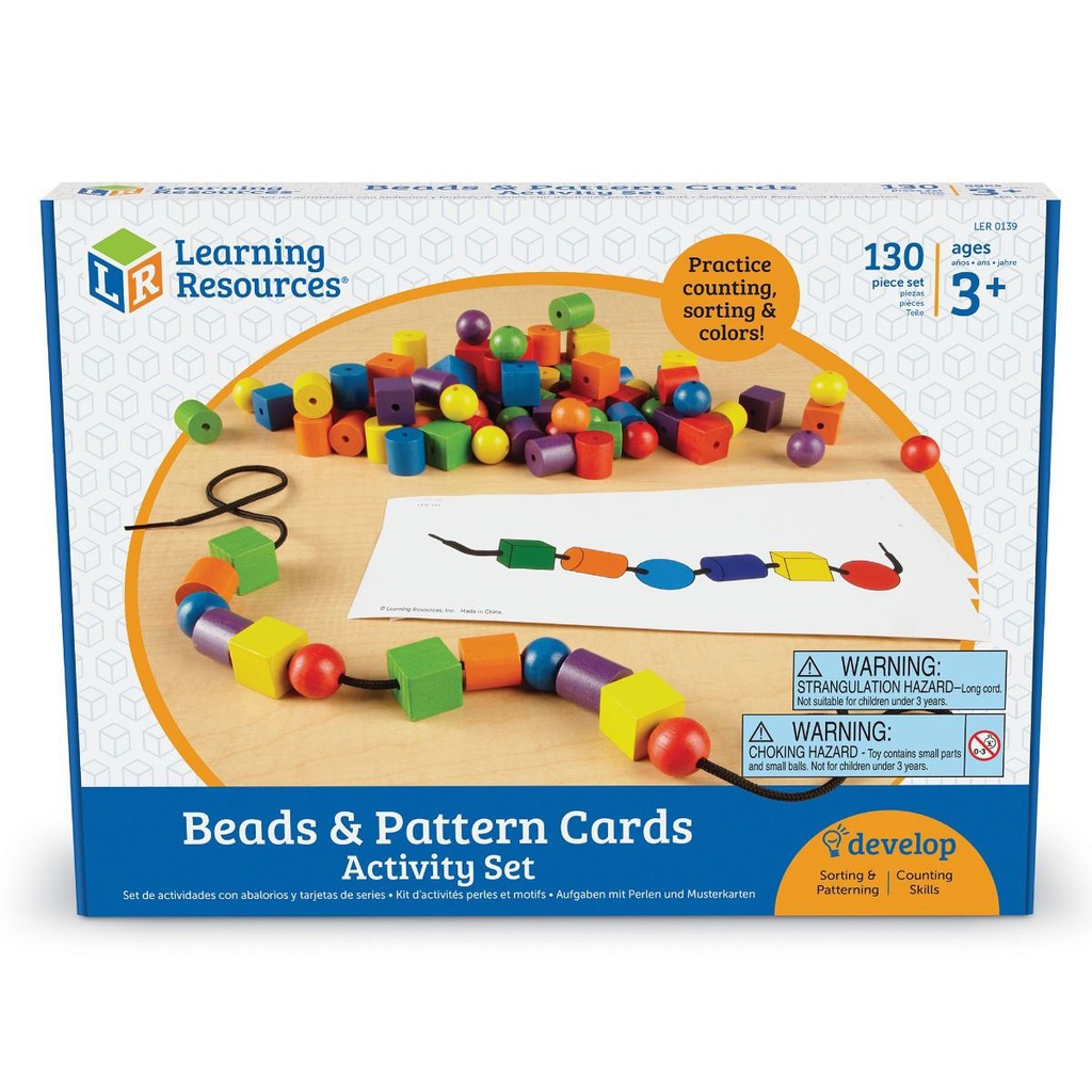 Beads &amp; Pattern Card Set (108 Beads, 2 Laces, 20 Activity Cards)