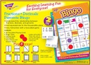 Fractions, Decimals, &amp; Percents Bingo Ages 10 &amp; up    (2-sided)(44word and marks)