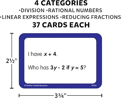 I Have... Who Has...? Math Game (Gr. 5–6) (37cards)