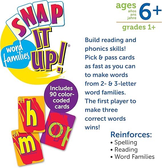 Snap It Up! Phonics &amp; Reading Game  (90cards)