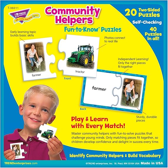 Community Helpers Puzzles (40pcs)