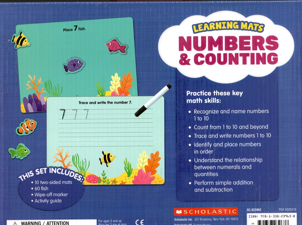 LEARNING MATS:  Numbers &amp; Counting (Gr PK-1)