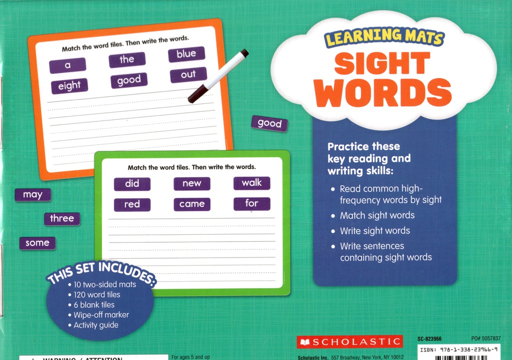 LEARNING MATS:  Sight Words (Gr K-2)