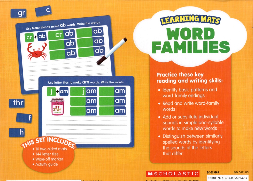 LEARNING MATS:  Word Families(Gr K-2)