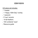 You-Nique Happy 100th Day! Bulletin Board Set  (123pcs)