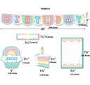Pastel Pop Happy Birthday Mini BB Set 20&quot; x 3&quot;(50.8cmx7.6) (62pcs)