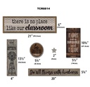 Home Sweet Classroom Mini Bulletin Board 21''x6''(53.3cmx15.2cm) (49pcs)