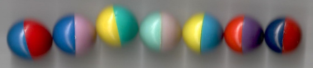 Marbles Magnetic - split-colored SINGLE