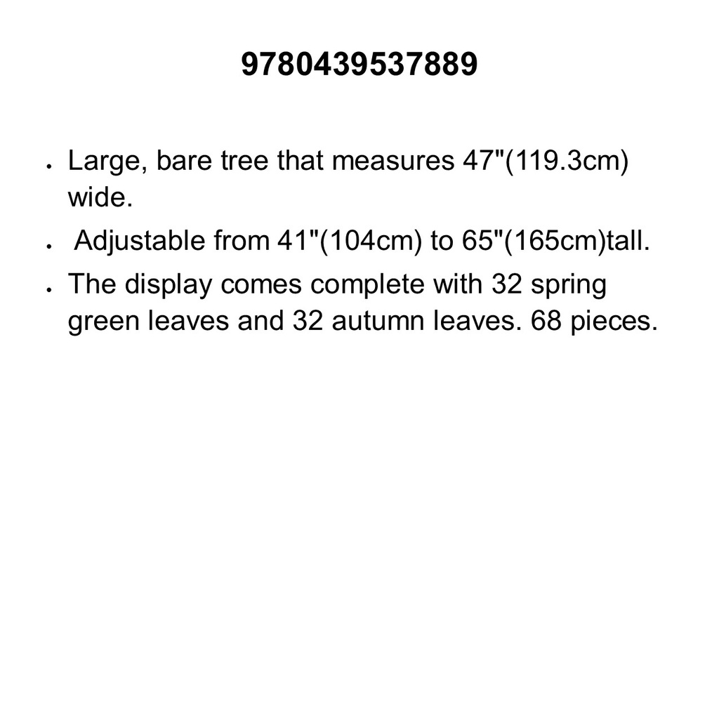 Classroom Tree Adjustable BB Set (68pcs)