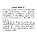 WORD WALL KIT (Grade Level: K-3)