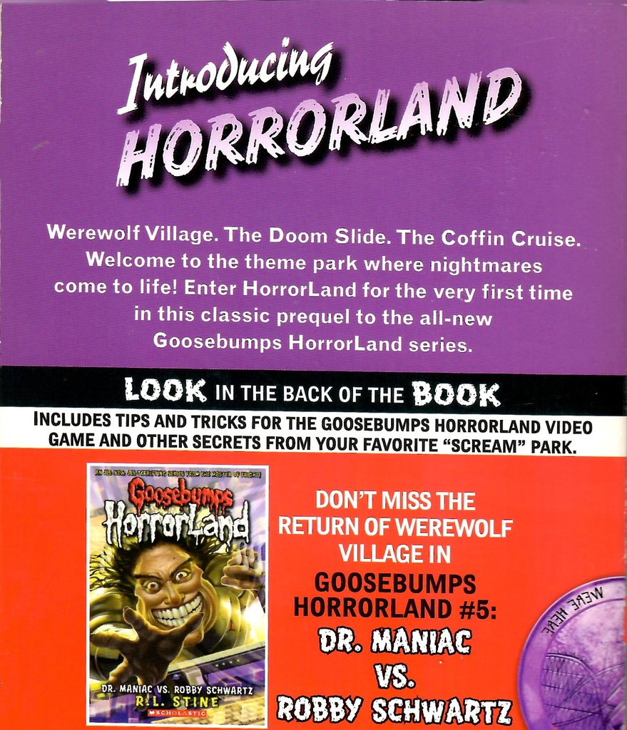 CLASSIC GOOSEBUMPS #5 ONE DAY AT HORRORLAND (9-12yrs)