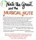 Nate the Great and the Musical Note (6-9yrs)