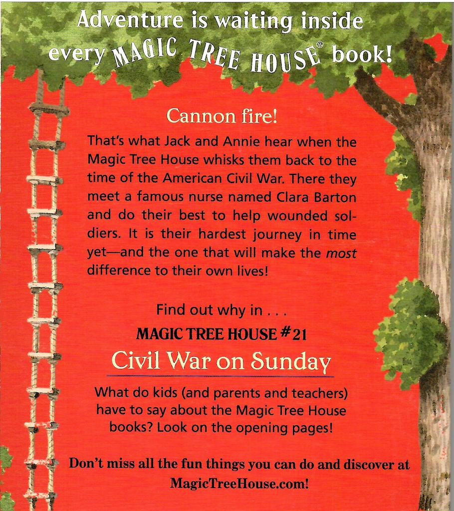 Magic Tree House #21: Civil War on Sunday (6-9yrs)