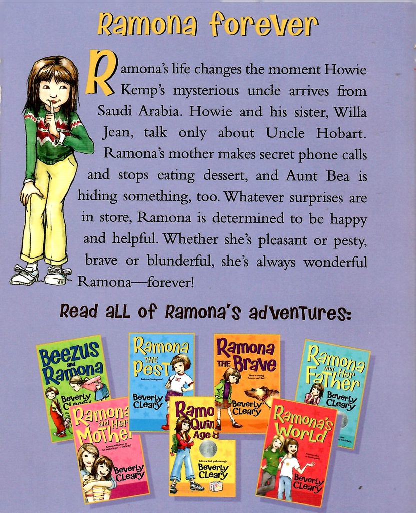 Ramona Forever (Ramona Quimby # 07) (8-12yrs)