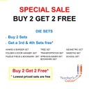 ACCUCUT  DIE SET (12&amp;14) PUZZLE PIECE (ex lg) &amp; BOOKMARK (2 DIES)
