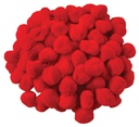 CREATIVITY STREET POM PONS 1&quot; (2.54cm) RED 100 pcs (copy)