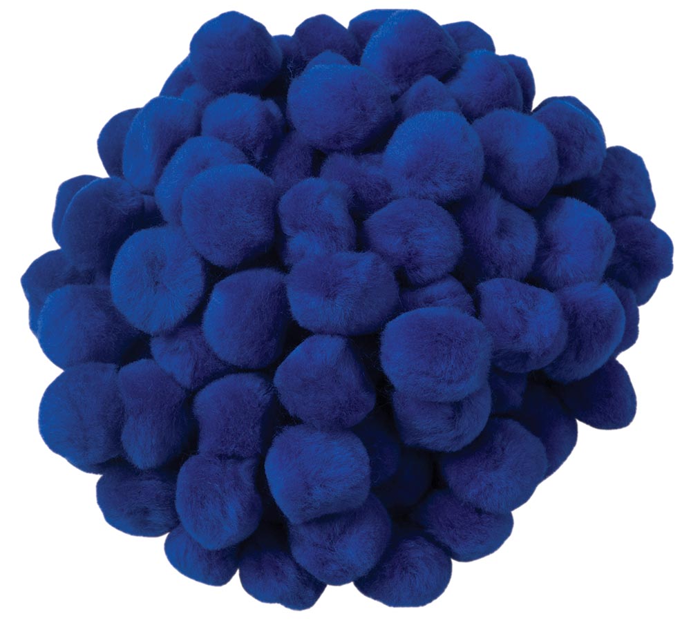 CREATIVITY STREET POM PONS 1&quot; (2.54cm) ROYAL BLUE 100 pcs