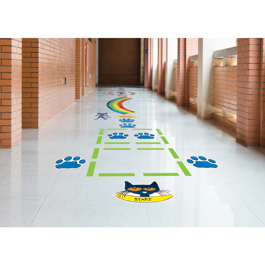 Pete the Cat Rainbow Boogie Sensory Path