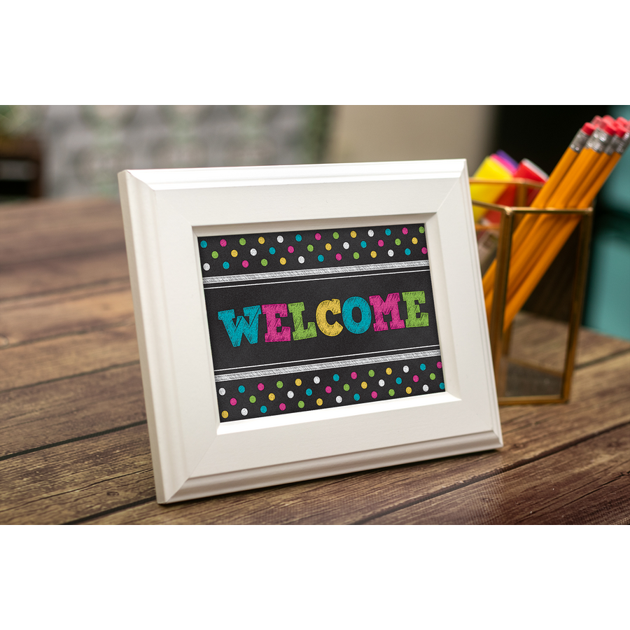 Chalkboard Brights Welcome Postcards 4&quot; x 6&quot; (10cm x 15cm) 30/pack