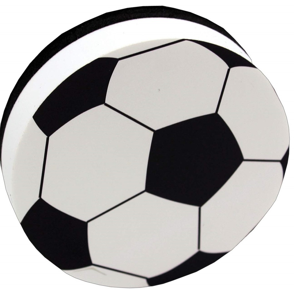 MAGNETIC WHITEBOARD ERASERS SOCCER 3.75''(9.5cm)