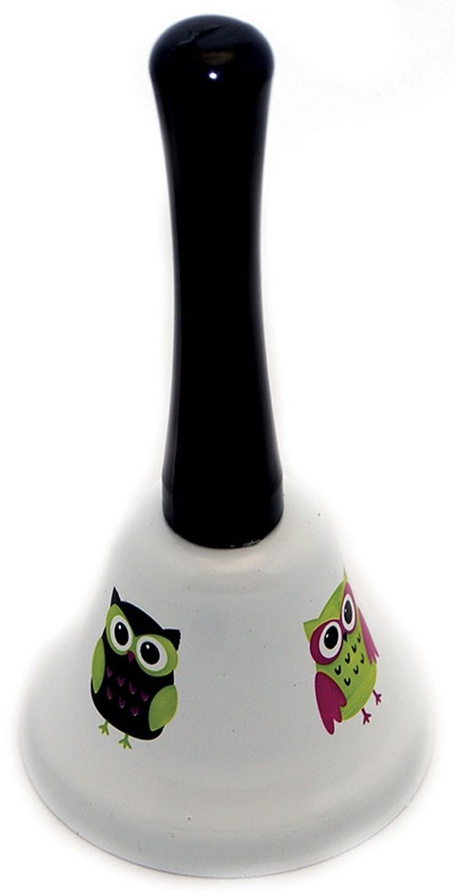 DECORATIVE HAND BELLS OWLS (5''(12.7cm)